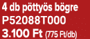 4 db p tty s b gre P52088T000 3.100 Ft (775 Ft/db)