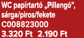 WC pap rtart „Pillang ”, s rga/piros/fekete C008823000 3.320 Ft 2.190 Ft