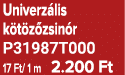 Univerz lis k t z zsin r P31987T000 17 Ft/ 1 m 2.200 Ft