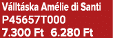 V llt ska Am lie di Santi P45657T000 7.300 Ft 6.280 Ft