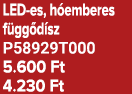 LED es, h emberes f gg d sz P58929T000 5.600 Ft 4.230 Ft