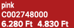 pink C002748000 6.280 Ft 4.830 Ft