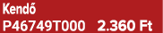 Kend P46749T000 2.360 Ft