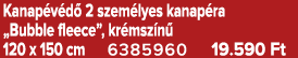 Kanap v d 2 szem lyes kanap ra „Bubble fleece”, kr msz n  120 x 150 cm 6385960 19.590 Ft