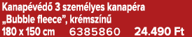 Kanap v d 3 szem lyes kanap ra „Bubble fleece”, kr msz n  180 x 150 cm 6385860 24.490 Ft