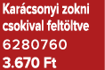 Kar csonyi zokni csokival felt ltve 6280760 3.670 Ft