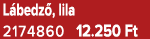 L bedz , lila 2174860 12.250 Ft