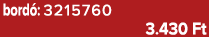 bord : 3215760 3.430 Ft
