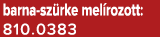 barna sz rke mel rozott: 810.0383
