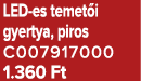 LED es temet i gyertya, piros C007917000 1.360 Ft