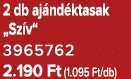 2 db aj nd ktasak „Sz v“ 3965762 2.190 Ft (1.095 Ft/db)