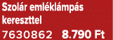 Szol r eml kl mp s kereszttel 7630862 8.790 Ft