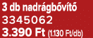 3 db nadr gb v t 3345062 3.390 Ft (1.130 Ft/db)