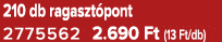210 db ragaszt pont 2775562 2.690 Ft (13 Ft/db)