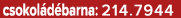 csokol d barna: 214.7944
