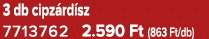 3 db cipz rd sz 7713762 2.590 Ft (863 Ft/db)