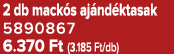2 db mack s aj nd ktasak 5890867 6.370 Ft (3.185 Ft/db)