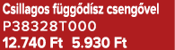 Csillagos f gg d sz cseng vel P38328T000 12.740 Ft 5.930 Ft