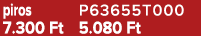 piros P63655T000 7.300 Ft 5.080 Ft