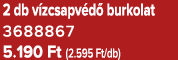 2 db v zcsapv d burkolat 3688867 5.190 Ft (2.595 Ft/db)