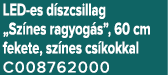 LED es d szcsillag „Sz nes ragyog s”, 60 cm fekete, sz nes cs kokkal C008762000