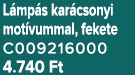 L mp s kar csonyi mot vummal, fekete C009216000 4.740 Ft