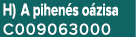 H) A pihen s o zisa C009063000