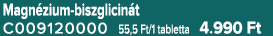 Magn zium biszglicin t C009120000 55,5 Ft/1 tabletta 4.990 Ft