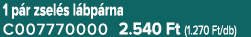1 p r zsel s l bp rna C007770000 2.540 Ft (1.270 Ft/db)