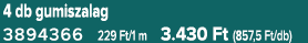 4 db gumiszalag 3894366 229 Ft/1 m 3.430 Ft (857,5 Ft/db)