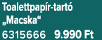 Toalettpap r tart „Macska“ 6315666 9.990 Ft