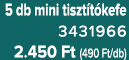 5 db mini tiszt t kefe 3431966 2.450 Ft (490 Ft/db)
