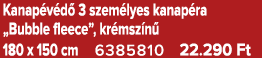 Kanap v d 3 szem lyes kanap ra „Bubble fleece”, kr msz n  180 x 150 cm 6385810 22.290 Ft