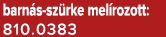 barn s sz rke mel rozott: 810.0383