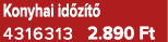 Konyhai id z t 4316313 2.890 Ft