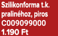 Szilikonforma t.k. pralin hoz, piros C009099000 1.190 Ft
