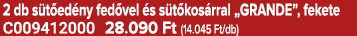 2 db s t ed ny fed vel s s t kos rral „GRANDE”, fekete C009412000 28.090 Ft (14.045 Ft/db)