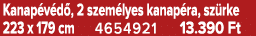 Kanap v d , 2 szem lyes kanap ra, sz rke 223 x 179 cm 4654921 13.390 Ft