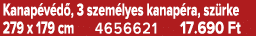 Kanap v d , 3 szem lyes kanap ra, sz rke 279 x 179 cm 4656621 17.690 Ft