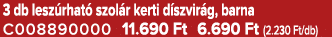 3 db lesz rhat szol r kerti d szvir g, barna C008890000 11.690 Ft 6.690 Ft (2.230 Ft/db)