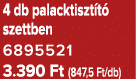 4 db palacktiszt t szettben 6895521 3.390 Ft (847,5 Ft/db)