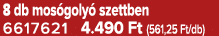 8 db mos goly szettben 6617621 4.490 Ft (561,25 Ft/db)