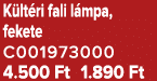 K lt ri fali l mpa, fekete C001973000 4.500 Ft 1.890 Ft