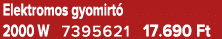 Elektromos gyomirt 2000 W 7395621 17.690 Ft