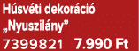 H sv ti dekor ci „Nyuszil ny” 7399821 7.990 Ft