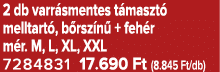 2 db varr smentes t maszt melltart , b rsz n  + feh r m r. M, L, XL, XXL 7284831 17.690 Ft (8.845 Ft/db)