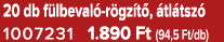 20 db f lbeval r gz t ,  tl tsz  1007231 1.890 Ft (94,5 Ft/db)