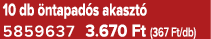 10 db ntapad s akaszt  5859637 3.670 Ft (367 Ft/db)