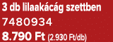 3 db lilaak c g szettben 7480934 8.790 Ft (2.930 Ft/db)