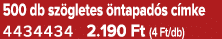 500 db sz gletes ntapad s c mke 4434434 2.190 Ft (4 Ft/db)